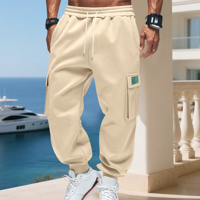 Herren Sportliche Cargo-Hose mit Seitentaschen Drune