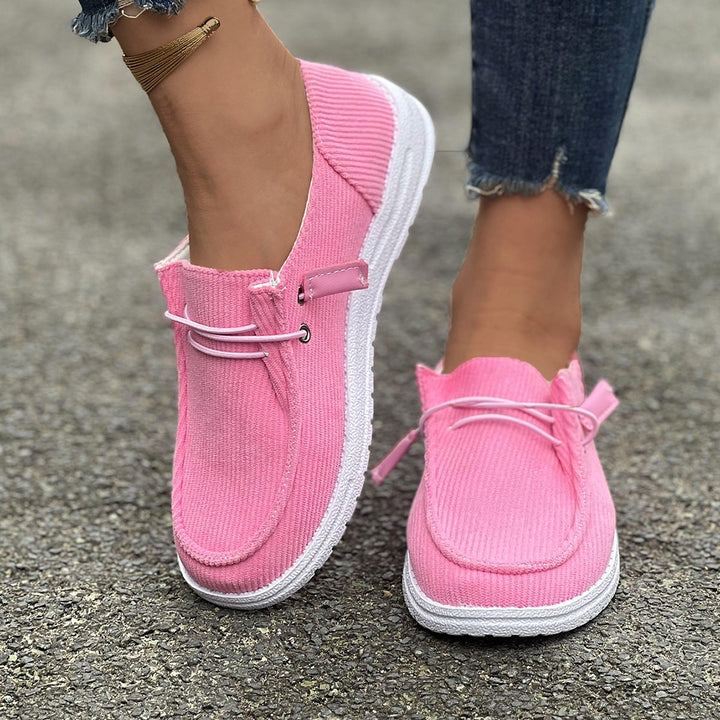 Damen lässige Slip-On Schuhe mit elastischem Komfort Drune