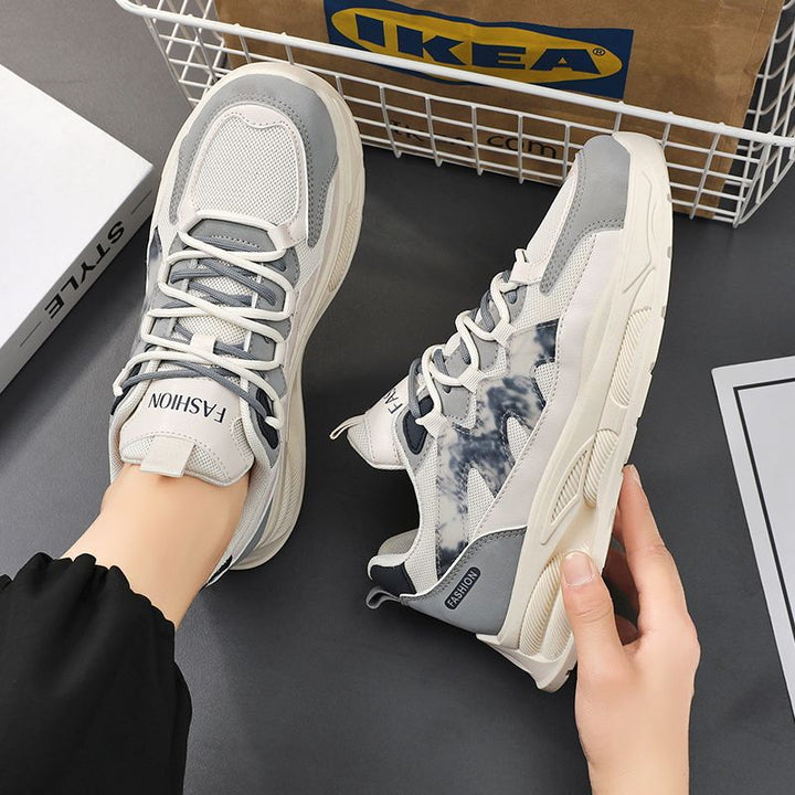 Damen modische sportive Sneakers mit atmungsaktiver Oberfläche und dämpfender Sohle Drune