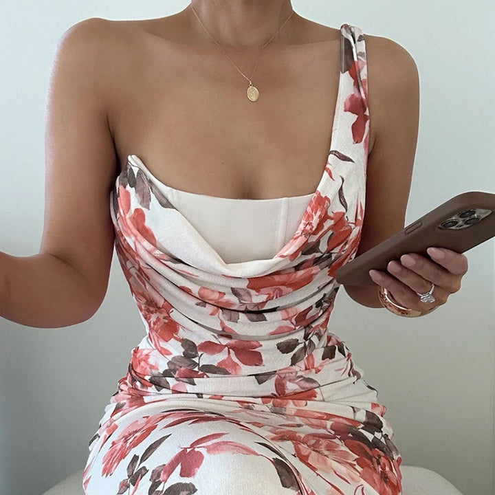 Damen Etuikleid mit romantischem floralem Design Drune