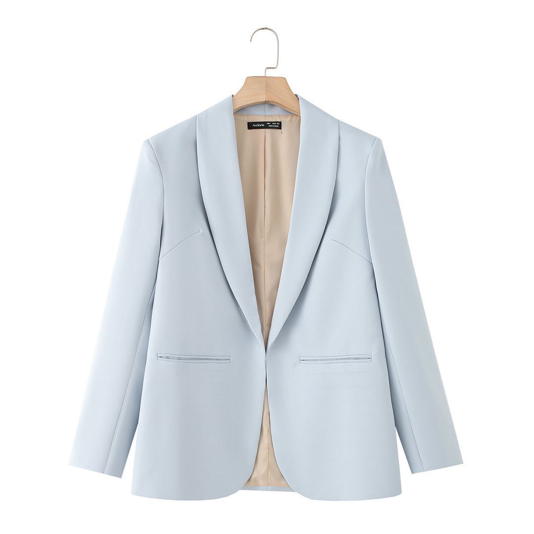 Damen eleganter Blazer mit modernem Schnitt und praktischen Taschen Drune