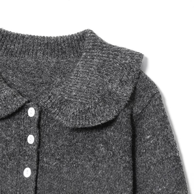Damen Strickjacke mit weitem Kragen Drune