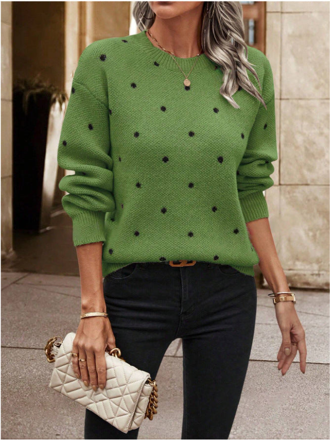 Damen Pullover mit verspieltem Muster und komfortablem Schnitt Drune
