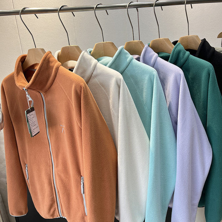 Damen weiche Fleecejacke mit praktischem Reißverschluss Drune