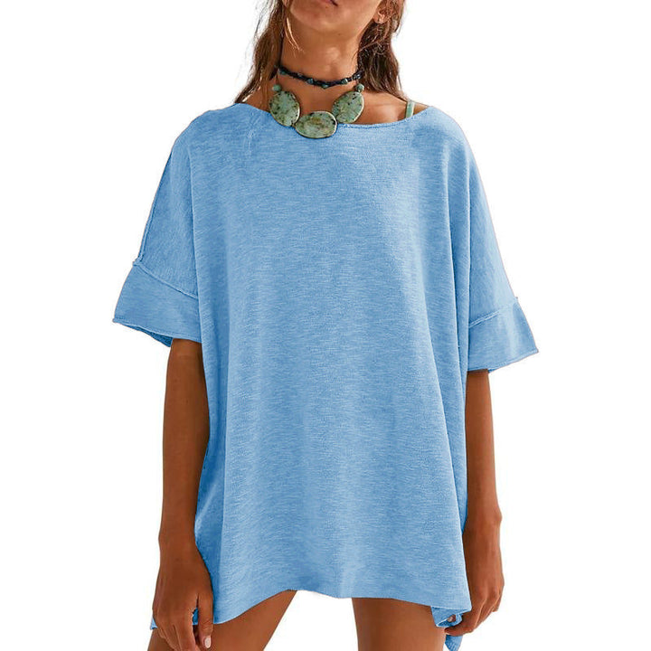 Damen Oversized Relaxed Fit T-Shirt Drune