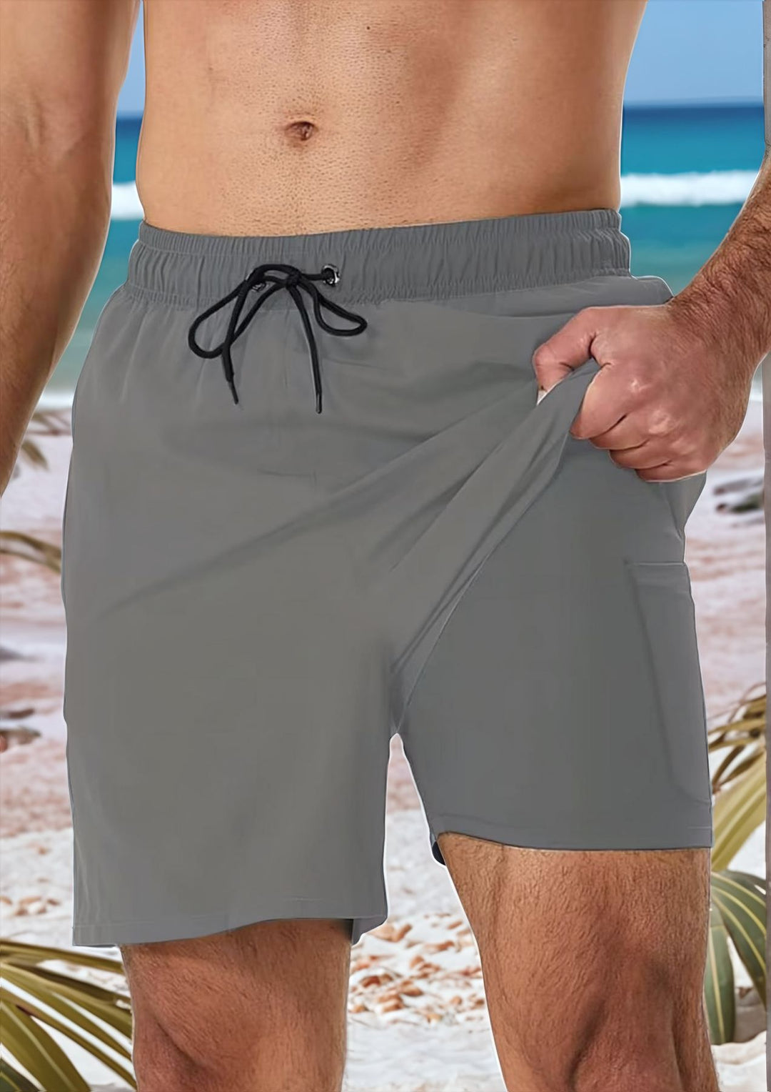 Herren Komfortable Badeshorts Drune