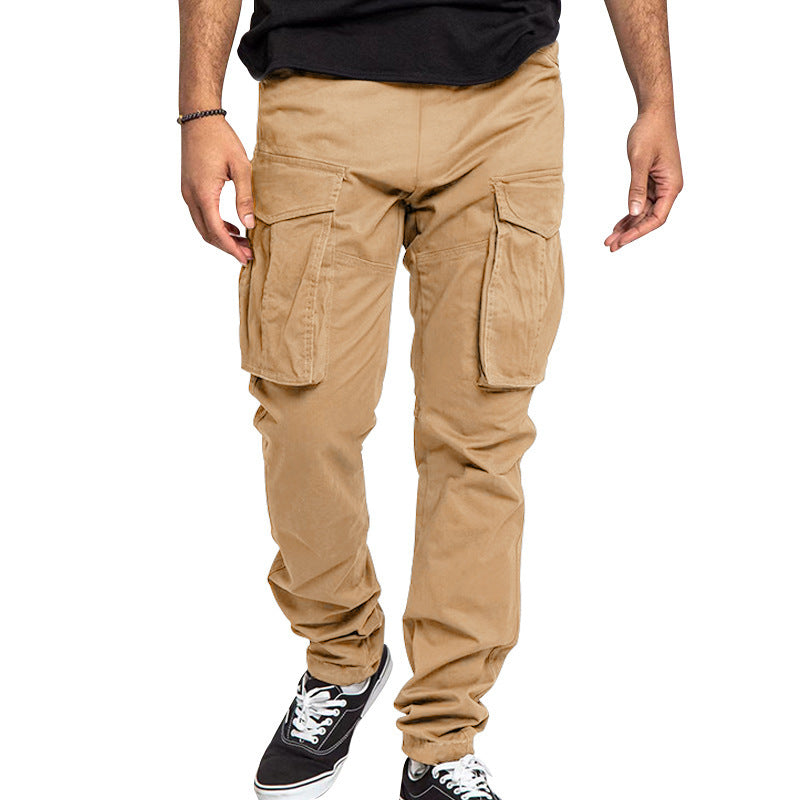 Herren Multifunktionale Cargo-Hose mit elastischem Bund und großzügigen Taschen Drune