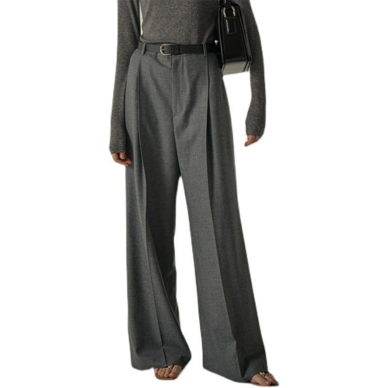 Damen elegante Hochbund-Culotte mit abnehmbaren Gürtel Drune