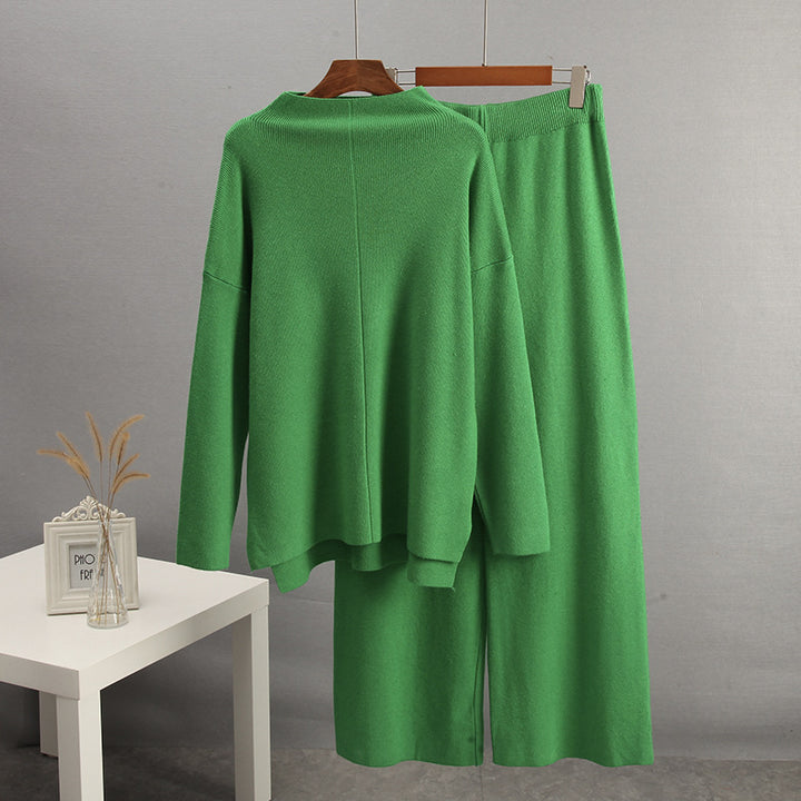 Damen Elegantes Strickensemble mit weitem Schnitt Drune