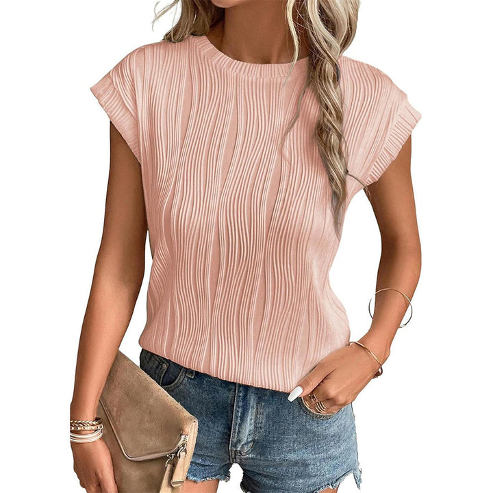 Damen Plissee T-Shirt Drune