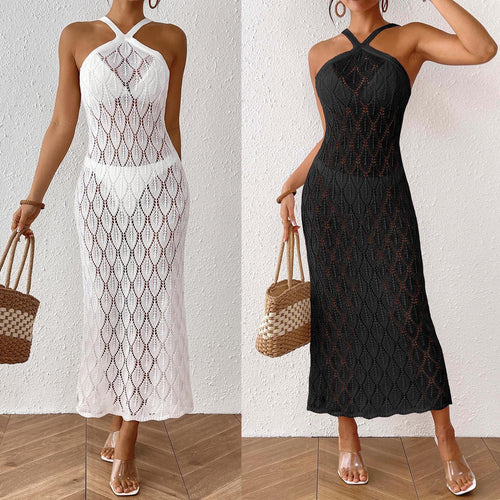 Damen elegantes Häkelkleid Drune