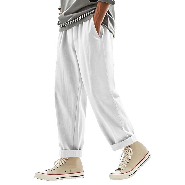 Herren lässige Freizeithose mit eleganten Falten und komfortablem Schnitt Drune