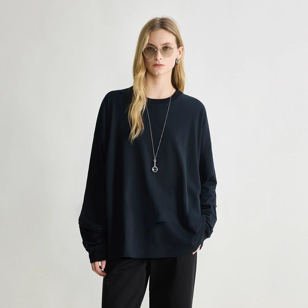 Damen Langarmshirt im minimalistischen Design Drune