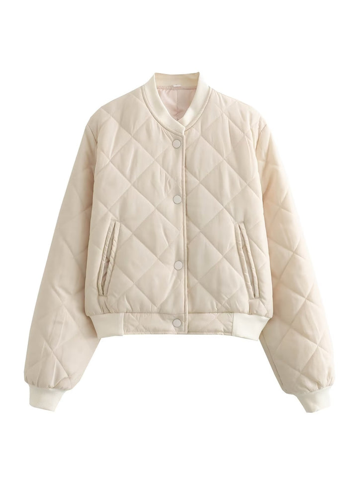 Damen gesteppte Übergangsjacke mit modernem Schnitt und praktischen Taschen Drune