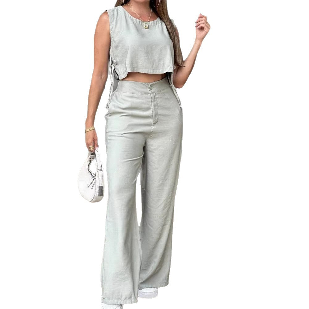 Damen Lässiges Zweiteiler-Outfit mit hochwertigem Stoff und modernem Schnitt Drune