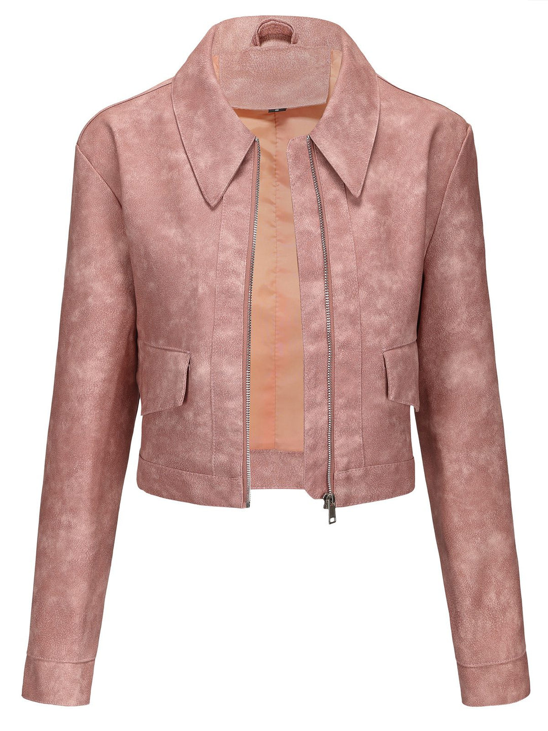 Drune | PU Lederjacke - Schicker Urban Style - Leichtes Design - Freizeitkleidung