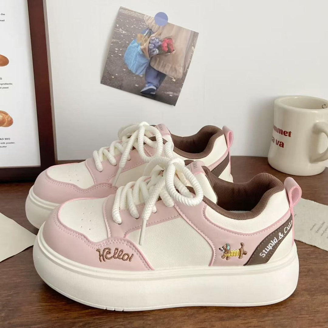 Damen Sneaker mit verspielten Tiermotiven und bequemer Dämpfung Drune