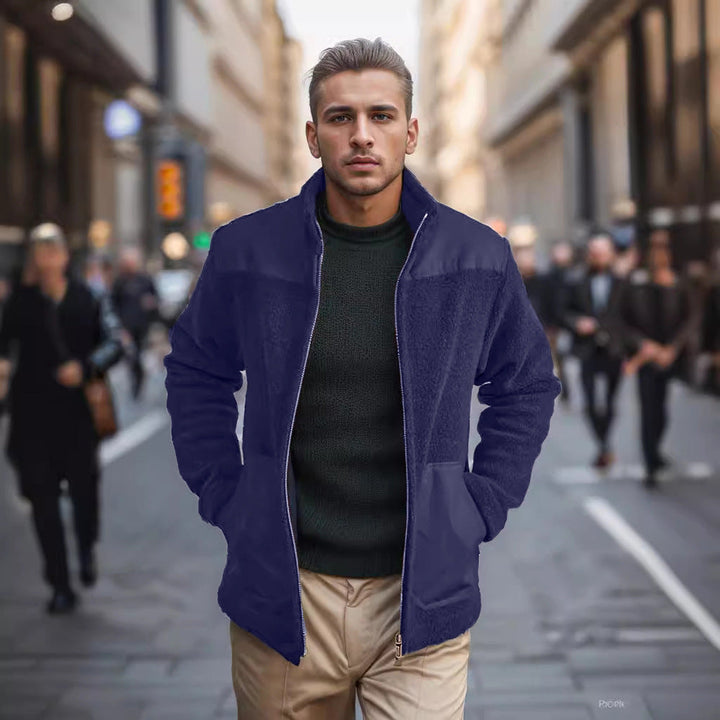 Herren Fleecejacke mit hochwertigem Innenfutter und praktischen Reißverschlusstaschen Drune