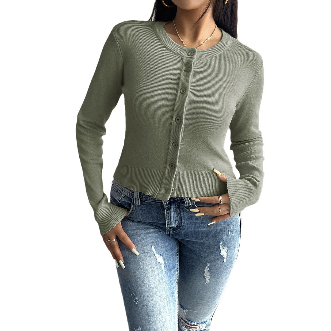 Damen Cardigan mit feiner Ribstruktur und Knopfverschluss Drune