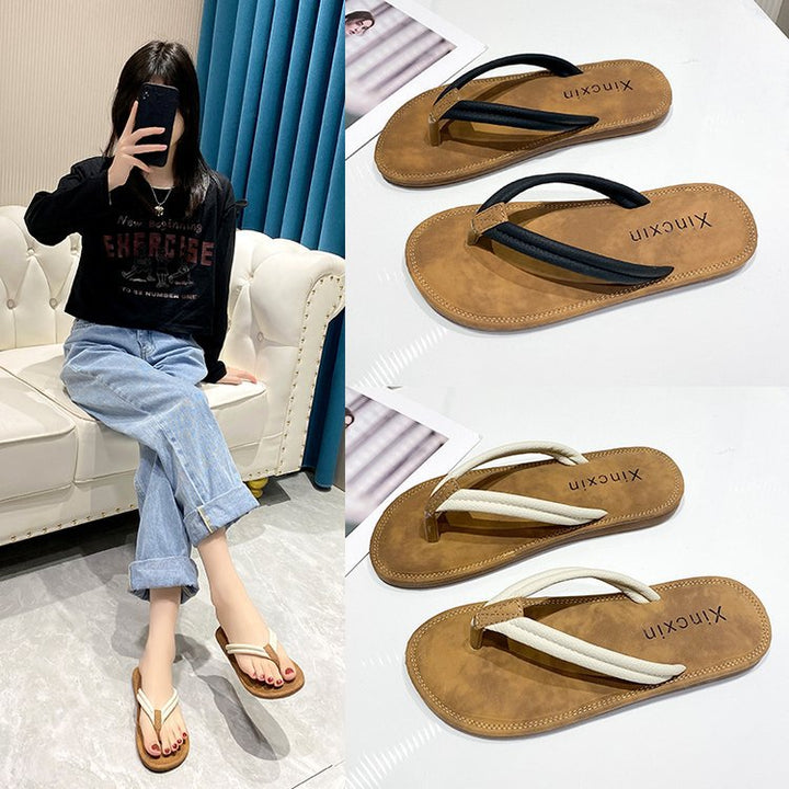 Damen Zehentrenner-Sandalen mit komfortablem Fußbett und vielseitigem Design Drune