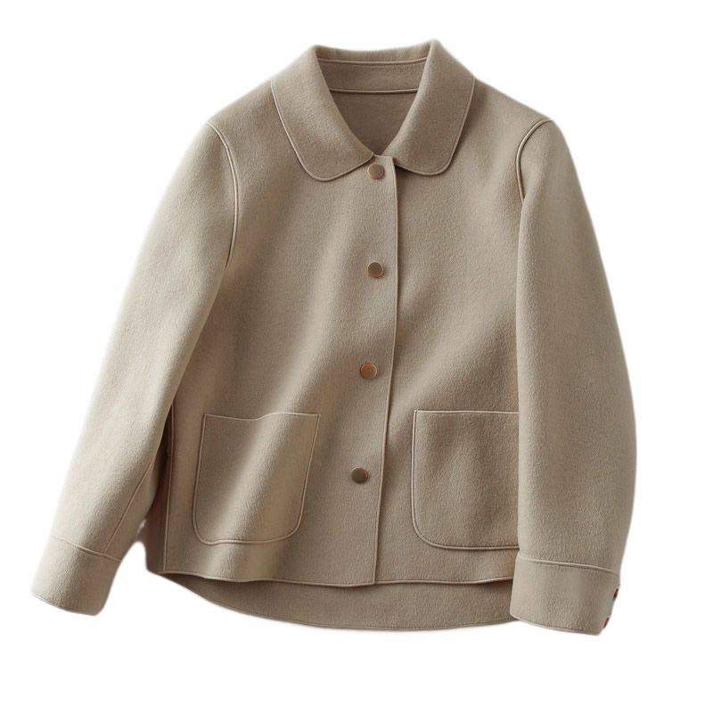 Damen modischer Wollmantel Drune