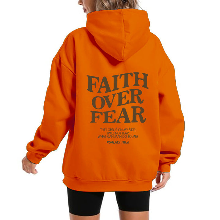 Damen Kapuzensweater mit motivierendem Schriftzug und bequemem Schnitt Drune