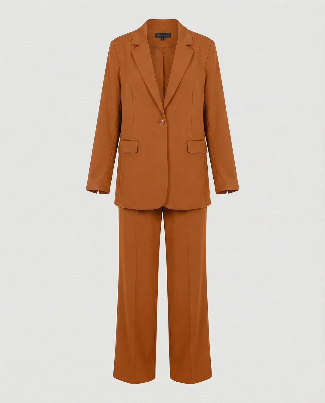 Damen elegantes Anzug-Set mit weitem Hosenbein und modernem Blazer Drune