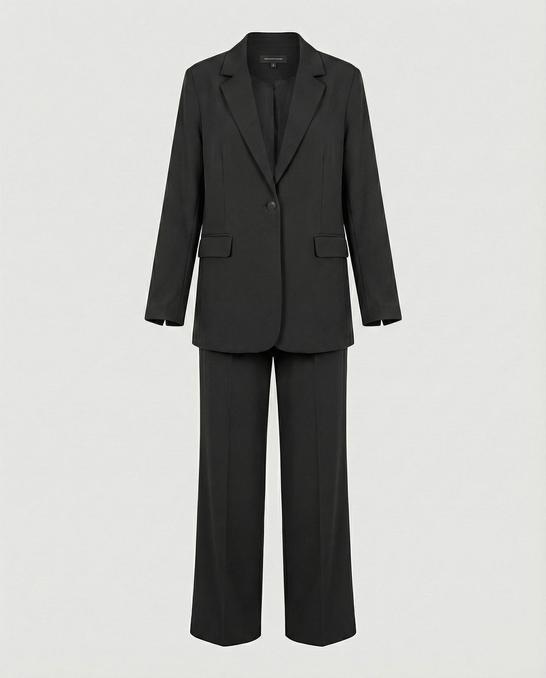 Damen elegantes Anzug-Set mit weitem Hosenbein und modernem Blazer Drune