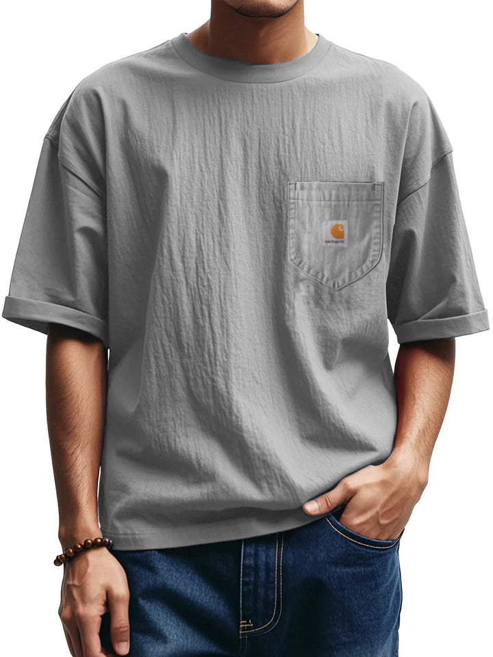 Herren Relaxed Fit Pocket T-Shirt Drune
