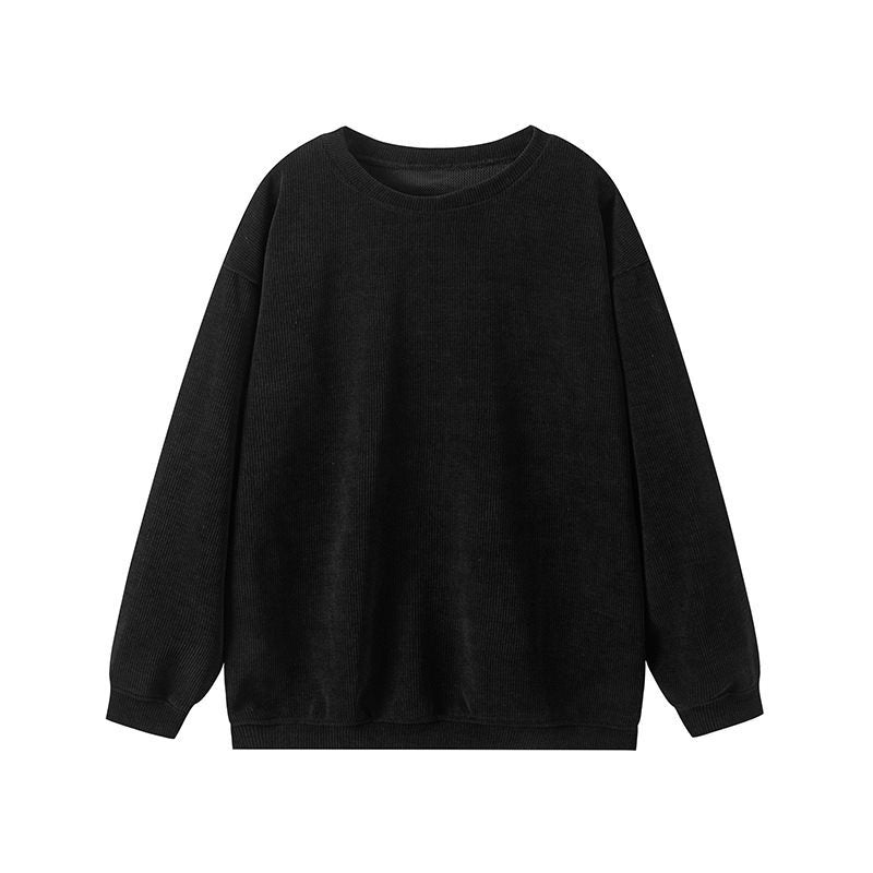 Damen gemütlicher und stilvoller Pullover mit Rippstruktur Drune