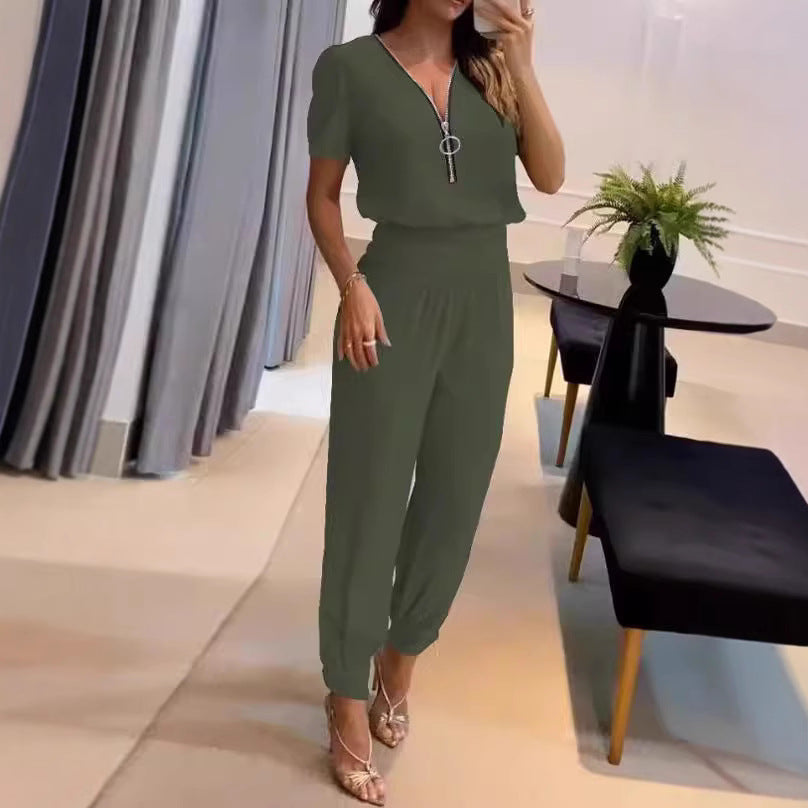 Damen Lässiger mit elegantem V-Ausschnitt und perfektem Sitz Drune