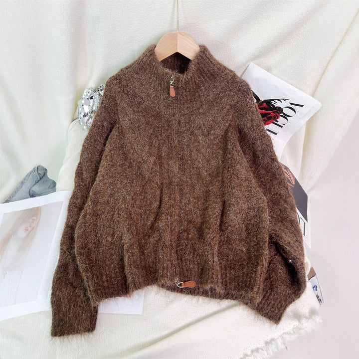 Damen Strickjacke mit strukturiertem Zopfdesign Drune