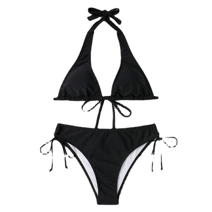 Damen Triangel-Bikini mit verstellbaren Trägern und seitlichem Bindeband Drune
