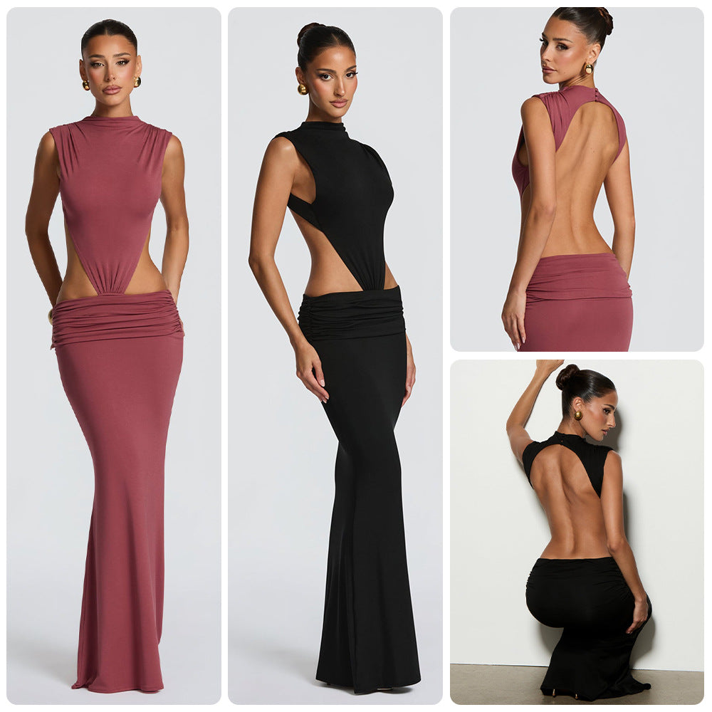 Damen Elegantes Abendkleid mit raffinierten Cut-Out-Details und figurbetontem Schnitt Drune