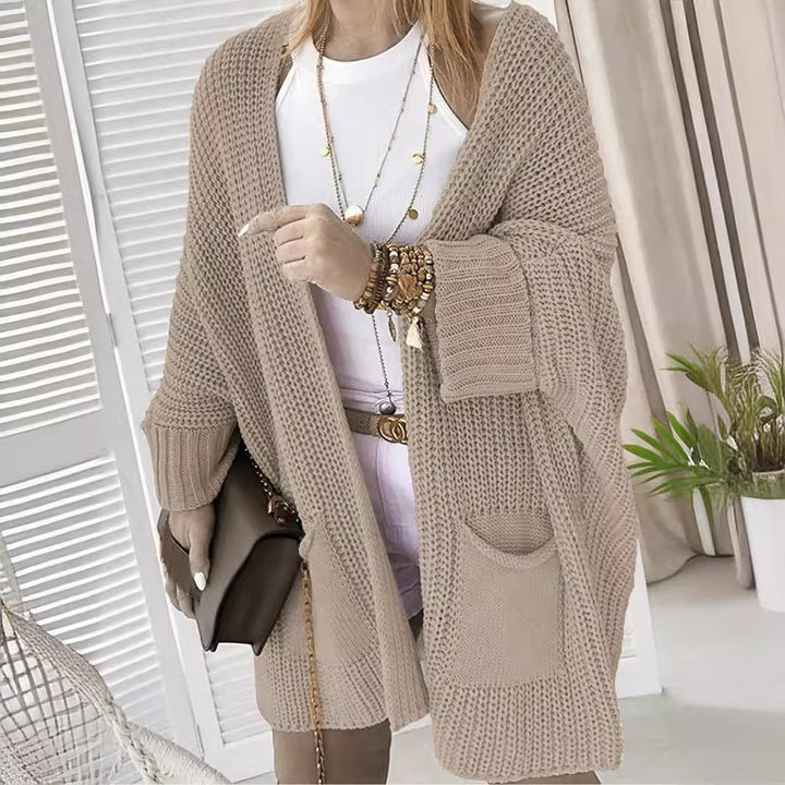 Damen Grobstrickjacke mit praktischen Taschen und lässigem Schnitt Drune