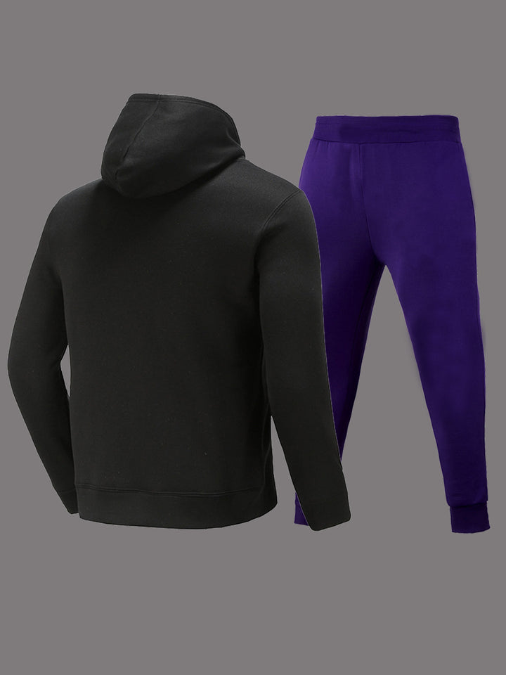 Damen Sportliches Hoodie und Jogginghose Set mit kreativem Grafikdesign Drune