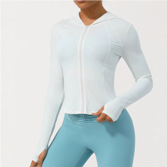 Damen Sportjacke mit praktischen Daumenlöchern und athletischem Schnitt Drune