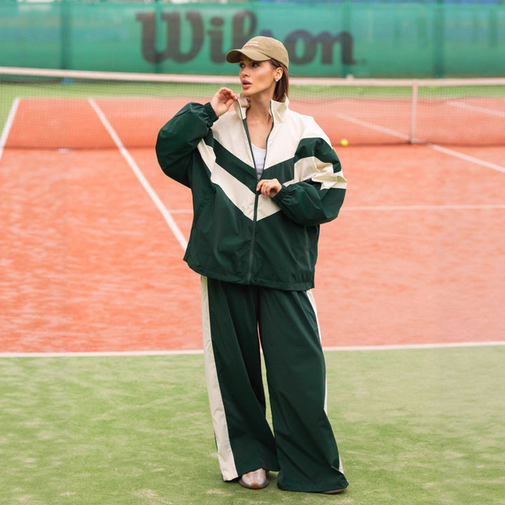 Damen Sportliche Freizeitjacke mit hohem Kragen und elastischen Bündchen Drune