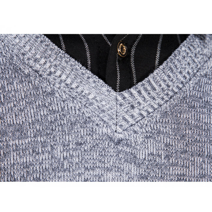 Herren eleganter V-Ausschnitt Pullover Drune