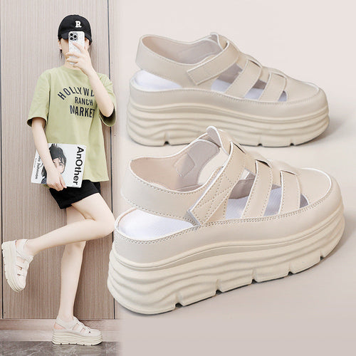 Damen luftige Plateau Sandalen Drune