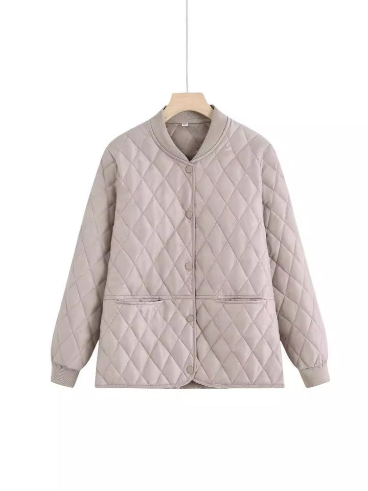 Damen gesteppte Übergangsjacke mit praktischen Taschen und modernem Schnitt Drune