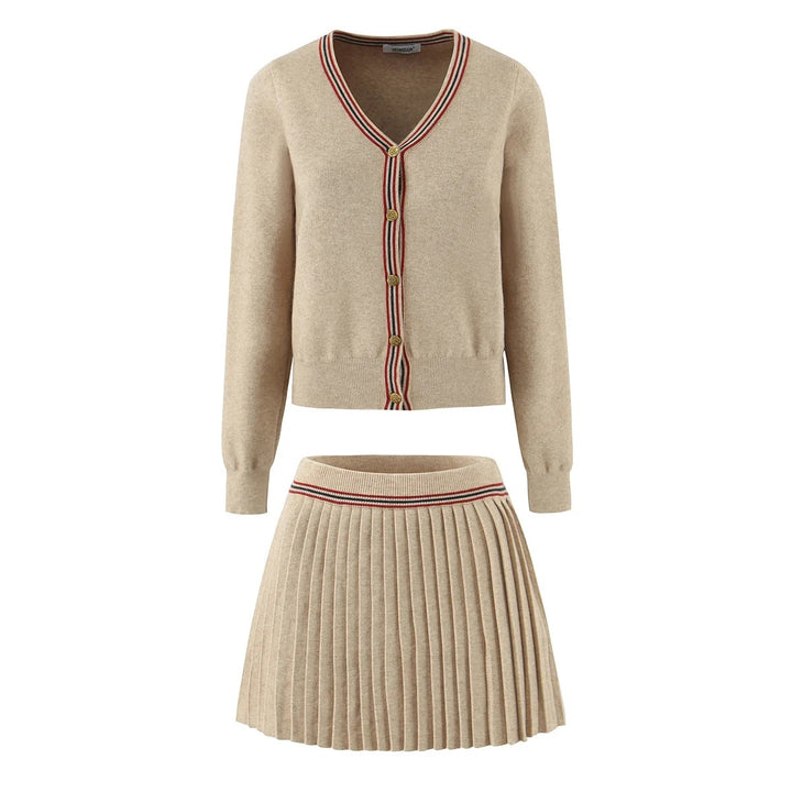 Damen lässige Strickjacke mit eleganten Knopfdetails Drune