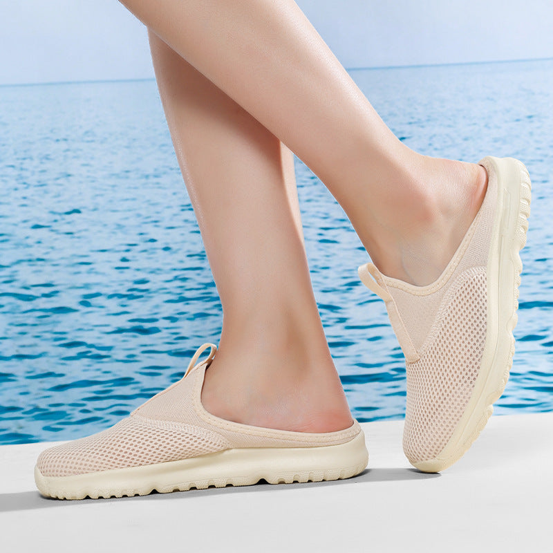 Damen nan leichte Schnelltrocknende Strand- und Pool-Slipper aus atmungsaktivem Wabenmesh mit flexibler profilierter Leichtsohle Drune