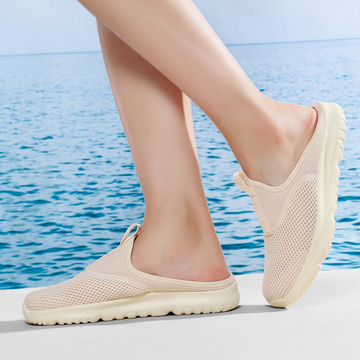 Damen nan leichte Schnelltrocknende Strand- und Pool-Slipper aus atmungsaktivem Wabenmesh mit flexibler profilierter Leichtsohle Drune