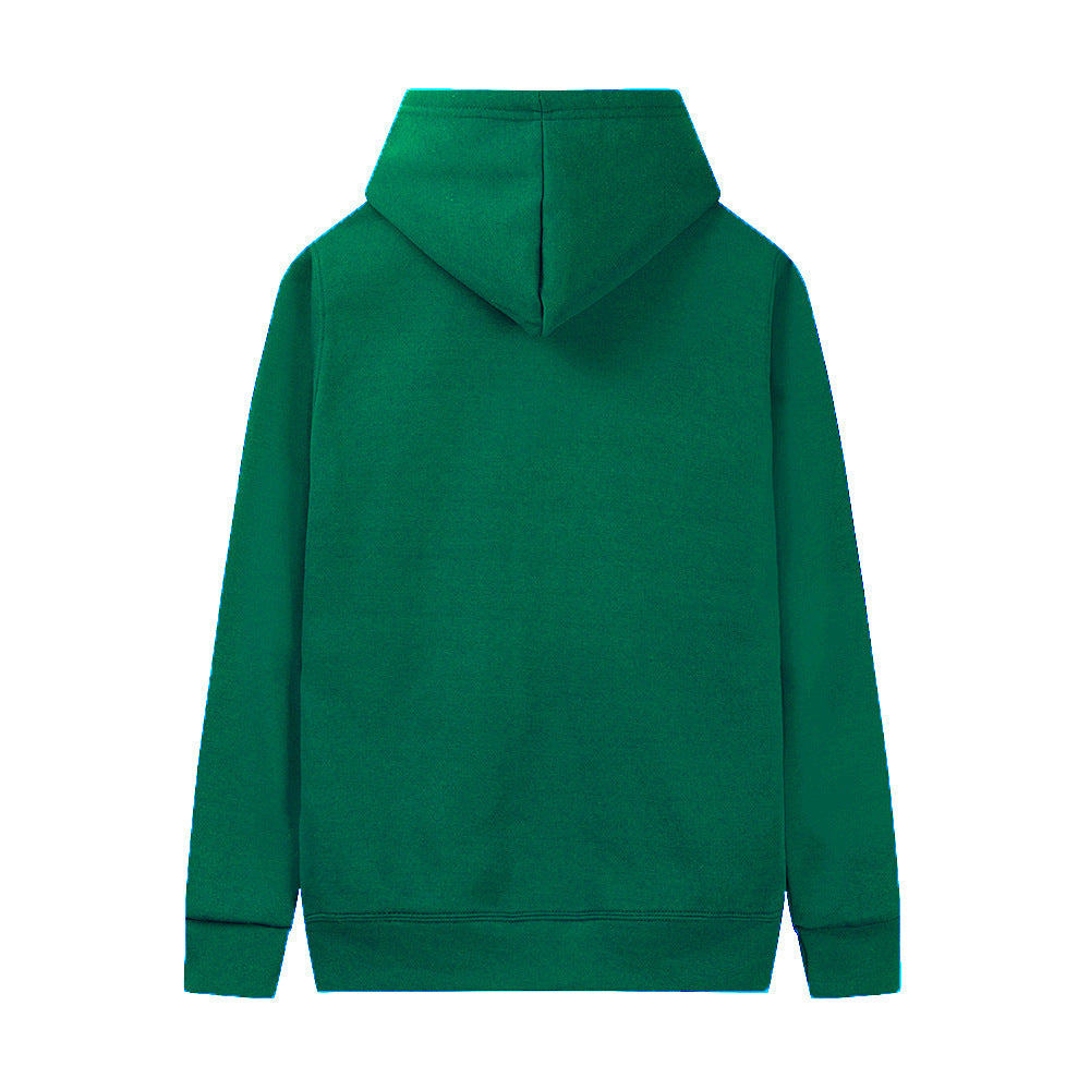 Unisex minimalistischer Kapuzenpullover ohne Reißverschluss mit innen angerautem French-Terry und integrierter Kängurutasche Drune