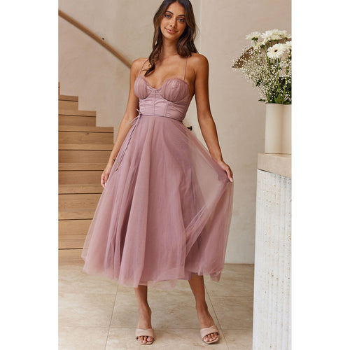 Drune | Frühling Sommer Sexy Sling Lässiges Kleid Urlaub Multi Farbe Frauen Kleidung Kleid