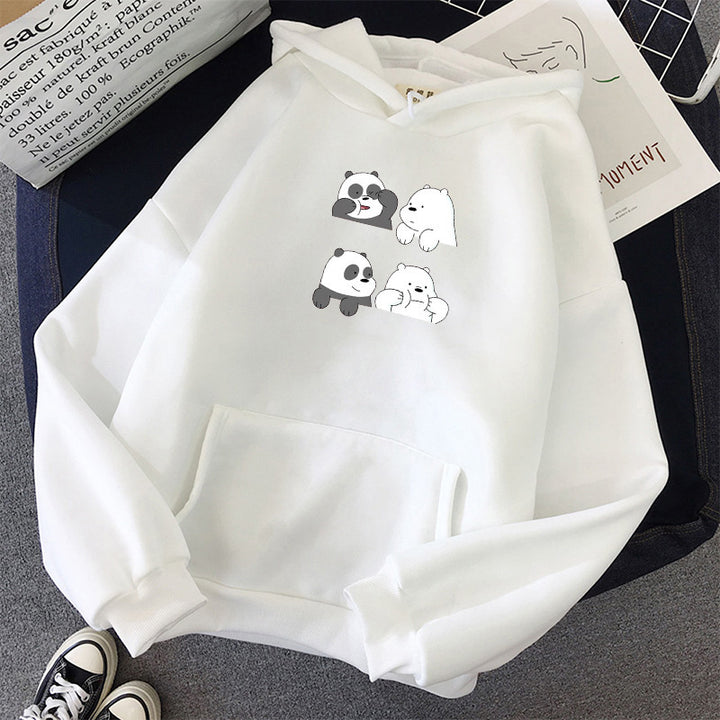 Damen Kuscheliger Kapuzenpullover Drune