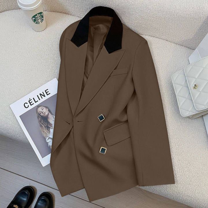 Damen Eleganter und moderner Doppelreiher-Blazer Drune