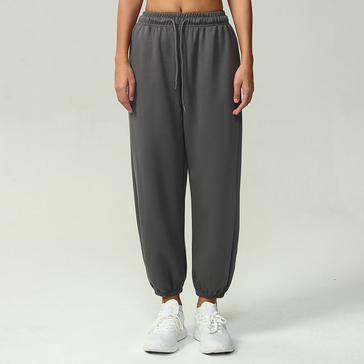 Damen nan atmungsaktive Performance-Joggerhose mit hohem Komfortbund, verstellbarem Kordelzug und elastischen Schlauchbündchen Drune
