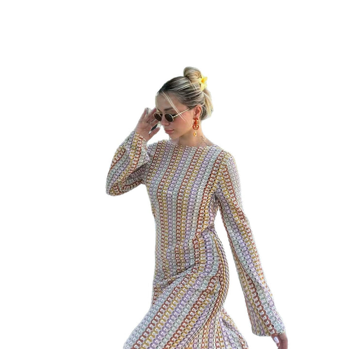 Damen Hüftlanges Strandkleid mit weiter Passform Drune